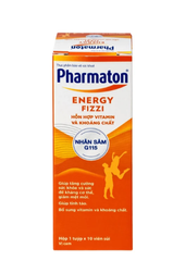 Thực phẩm bảo vệ sức khỏe Pharmaton Energy Fizzi Sanofi giúp tăng cường sức khỏe, sức đề kháng và giảm mệt mỏi (10 viên)