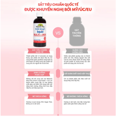 Siro hỗ trợ tăng sức đề kháng Kids Smart Liquid Multi + Iron Nature's Way (200ml)