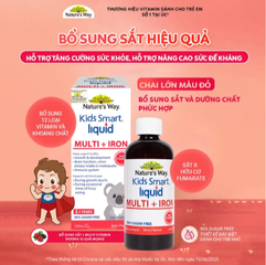 Siro hỗ trợ tăng sức đề kháng Kids Smart Liquid Multi + Iron Nature's Way (200ml)