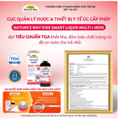 Siro hỗ trợ tăng sức đề kháng Kids Smart Liquid Multi + Iron Nature's Way (200ml)