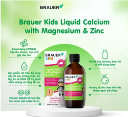 Siro hỗ trợ xương răng phát triển chắc khỏe cho bé Kids Liquid Calcium with Magnesium And Zinc (200ml)