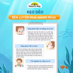 Viên nhai hỗ trợ bổ não Kids Smart Vita Gummies Omega-3 DHA Fish Oil Nature's Way (60 viên)
