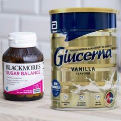 Glucerna 850g + Blackmores Sugar Balance 90 viên - Combo Chuyên Biệt Dành cho Người Tiểu Đường - Hỗ Trợ Ổn Định Đường Huyết - S/P Chuẩn Úc