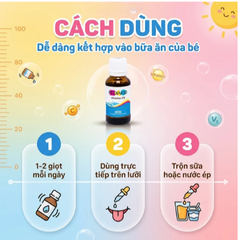 Siro hỗ trợ tăng hấp thụ canxi Pediakid Vitamin D3 (20ml)