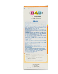 Siro giúp bổ sung vitamin và khoáng chất Pediakid 22 Vitamines (125ml)