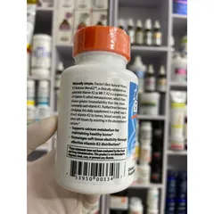 [MỸ] Viên natural Vitamin K2 as MK-7 with MenaQ7 100mcg 60 viên Doctor's Best giúp hỗ trợ xương