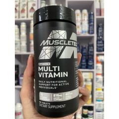 [MỸ] Viên Platinum Multivitamin Muscletech 90 viên vitamin C A D E niacin  B6 b12 biotin folate Calcium magnesium zinc
