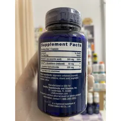 [MỸ] Viên Glutathione, Cysteine & hC 100 viên Life extension hỗ trợ chống oxy hóa