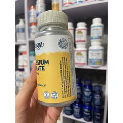 [MỸ] Viên Potassium Citrate 99 mg vegan 60 viên Solaray  hỗ trợ cân bằng điện giải khỏe mạnh, chức năng thần kinh cơ bắp