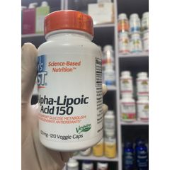 [MỸ] Viên Alpha-lipoic acid (ALA) 150mg, 120 viên Doctor’s Best làm trẻ hóa các tế bào phục hồi vitamin E, C glutathione
