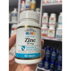 [Mỹ]  viên uống zinc Citrate 50mg century 21ST 60 viên