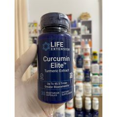 [MỸ] Viên Curcumin Elite 500mg turmeric extract Life extension 30viên khả dụng sinh học hơn 45,5 lần. chiết xuất Nghệ