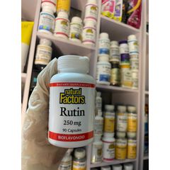 [MỸ] Viên Rutin 250mg, 90viên giúp chống oxy hoá mạnh..Natural factors