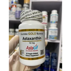 [Mỹ ] Viên Astaxanthin Astalif 12mg California Gold Nutrition 30 viên chống oxy hoá & tăng cường vẻ trẻ trung cho cơ thể