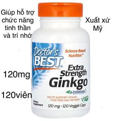 [MỸ] Viên Extra Strength Ginkgo 120mg 120 viên Doctor's Best