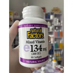 [MỸ] Viên vitamin E 134mg Mixed( 200 IU ) 90 viên natural factors