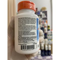 [MỸ] Viên Fully Active B Complex With Quatrefolic 30 viên Doctor's Best thuần chay Bổ sung chế độ ăn uống.