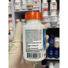 [MỸ] viên vitamin B12 fully active 1,500mcg 60 viên Doctor’s Best bổ sung khoáng chất cho cơ thể