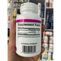 [MỸ] Viên Folic acid (vitamin B9) 1000 mcg 90 viên Natural Factors