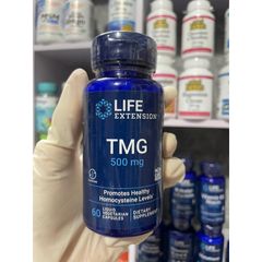 [MỸ] Viên TMG (Trimethylglycine) 500mg 60 viên liquid vegetarian Life Extension hỗ trợ chức năng gan & sức khỏe tim mạch