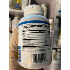 [MỸ] viên Omega-3 EPA & DHA 150 mg Wild alaskan salmon oil chiết xuất cá hồi hoang dã 90 viên 1000mg Natural factors