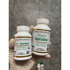 [MỸ ] viên Tảo xoắn Spirulina hữu cơ California Gold Nutrition