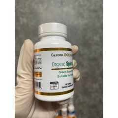 [MỸ ] viên Tảo xoắn Spirulina hữu cơ California Gold Nutrition