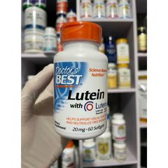 [MỸ] viên Lutein with Lutemax® 2020 20mg 60 viên Doctor's Best hỗ trợ tăng cường thị lực