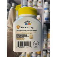 [MỸ] viên niacin 100mg 110 viên 21st Century