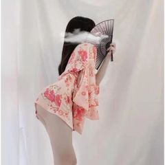Áo Choàng Ngủ Kimono Hoa Anh Đào Sexy Gợi Cảm Áo Khoác Nữ Ngoài Cosplay Cổ Trang Nhật Bản Quyến Rũ - N742