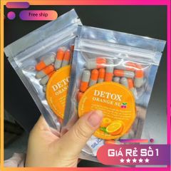 (Nhập khẩu) KHUYẾN MÃI ĐẶC BIỆT - Viên uống giảm cân Detox Orange Slim - Bịch 30 viên - Xuất xứ Thái Lan - Mã 1553 B (Hộp màu đen) chính hãng