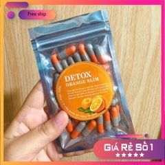 (Nhập khẩu) KHUYẾN MÃI ĐẶC BIỆT - Viên uống giảm cân Detox Orange Slim - Bịch 30 viên - Xuất xứ Thái Lan - Mã 1553 B (Hộp màu đen) chính hãng