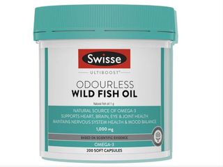 Viên uống dầu cá Swisse Ultiboost Odourless Wild Fish Oil 1000mg (Hộp 200 viên)