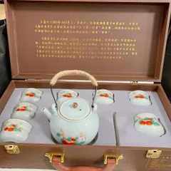 Bộ Ấm Trà Sứ Men Ngọc Băng Rạn – Họa Tiết Quả Hồng Sự Sự Như Ý 773639