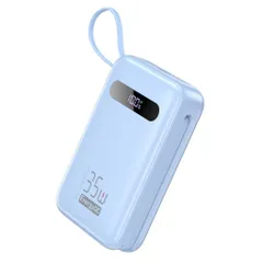 Pin dự phòng 20.000mAh EnergyQC, sạc nhanh 35w cho iPhone 17 , liền 2 dây sạc C & L 773659