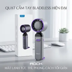Quạt cầm tay Turbo ROCK LQ-217B, 100 cấp độ gió 773670