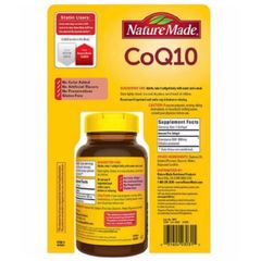Viên uống Hỗ trợ Tim mạch Nature Made CoQ10 200 mg - Tăng cường sức khỏe Tim & Năng lượng tế bào 140 viên - S/P Chuẩn Mỹ