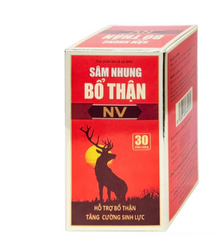 Viên uống hỗ trợ bổ thận, tăng cường sức khoẻ Sâm Nhung Bổ Thận NV (30 viên)