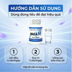Viên uống giúp bổ thận, tăng cường sức khoẻ nam Maca M Male Power (60 viên)