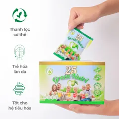 Ngũ Cốc Dinh Dưỡng 25 Green Nutri Có Tảo Xoắn - Sữa Hạt Thực Vật Nhập Khẩu, 625gr Hộp Giấy, Vegan, Chống Oxy Hóa, Trẻ Hóa Da