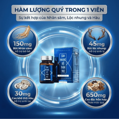 Viên uống hỗ trợ bổ thận , cải thiện sức khoẻ nam Sâm Nhung Bổ Thận TW3 Platinum (60 viên)