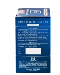 Viên uống hỗ trợ bổ thận , cải thiện sức khoẻ nam Sâm Nhung Bổ Thận TW3 Platinum (60 viên)