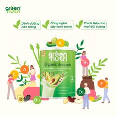 Sữa Hạt Ngũ Cốc Organic Avocado Green Nutri - Combo 2 Lon 750gr, BCAAs Duy Trì Sức Khỏe, Nhập Khẩu Malaysia