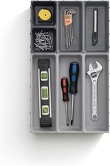 Khay chia ngăn kéo đựng dao dĩa Joseph Joseph 85199 Blox 7-piece Drawer Organiser Set – Grey Hàng anh