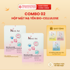 (Tặng 03 Mặt Nạ) Combo 2 Hộp Mặt Nạ Yến Bio-Cellulose 30g