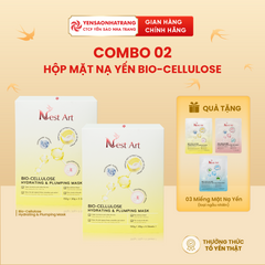 (Tặng 03 Mặt Nạ) Combo 2 Hộp Mặt Nạ Yến Bio-Cellulose 30g