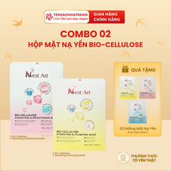 (Tặng 03 Mặt Nạ) Combo 2 Hộp Mặt Nạ Yến Bio-Cellulose 30g