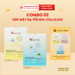 (Tặng 03 Mặt Nạ) Combo 2 Hộp Mặt Nạ Yến Bio-Cellulose 30g