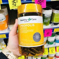 Viên uống Keo Ong Healthy Care Propolis 2000 mg - Bảo vệ sức khỏe & Nâng cao sức đề kháng - SP Chuẩn Úc