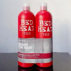 Bộ Dầu Gội Xả Tigi Bed Head Đỏ 750+750ml Siêu Mượt Phục Hồi Hư Tổn